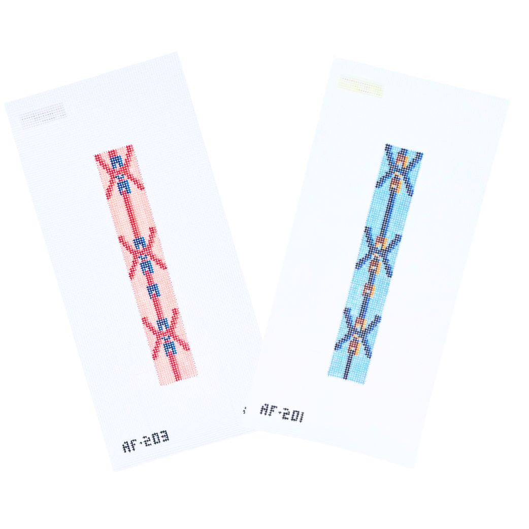 Saddle Keychain 13 mesh Needlepoint Canvas