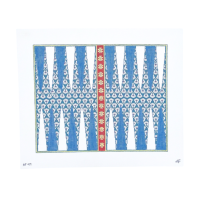 Provence Backgammon Board 14 mesh Needlepoint Canvas