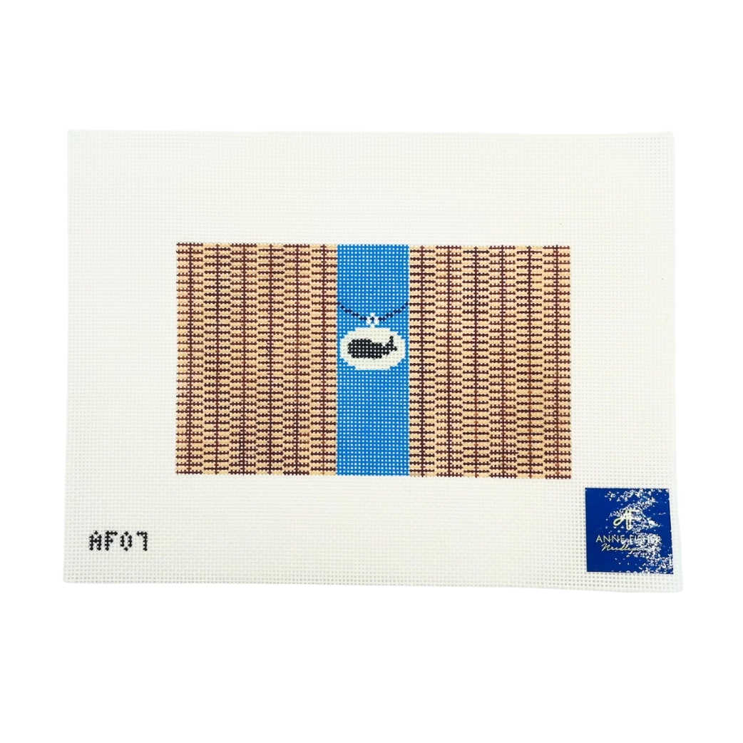Nantucket Clutch with Whale 14 mesh Needlepoint Canvas