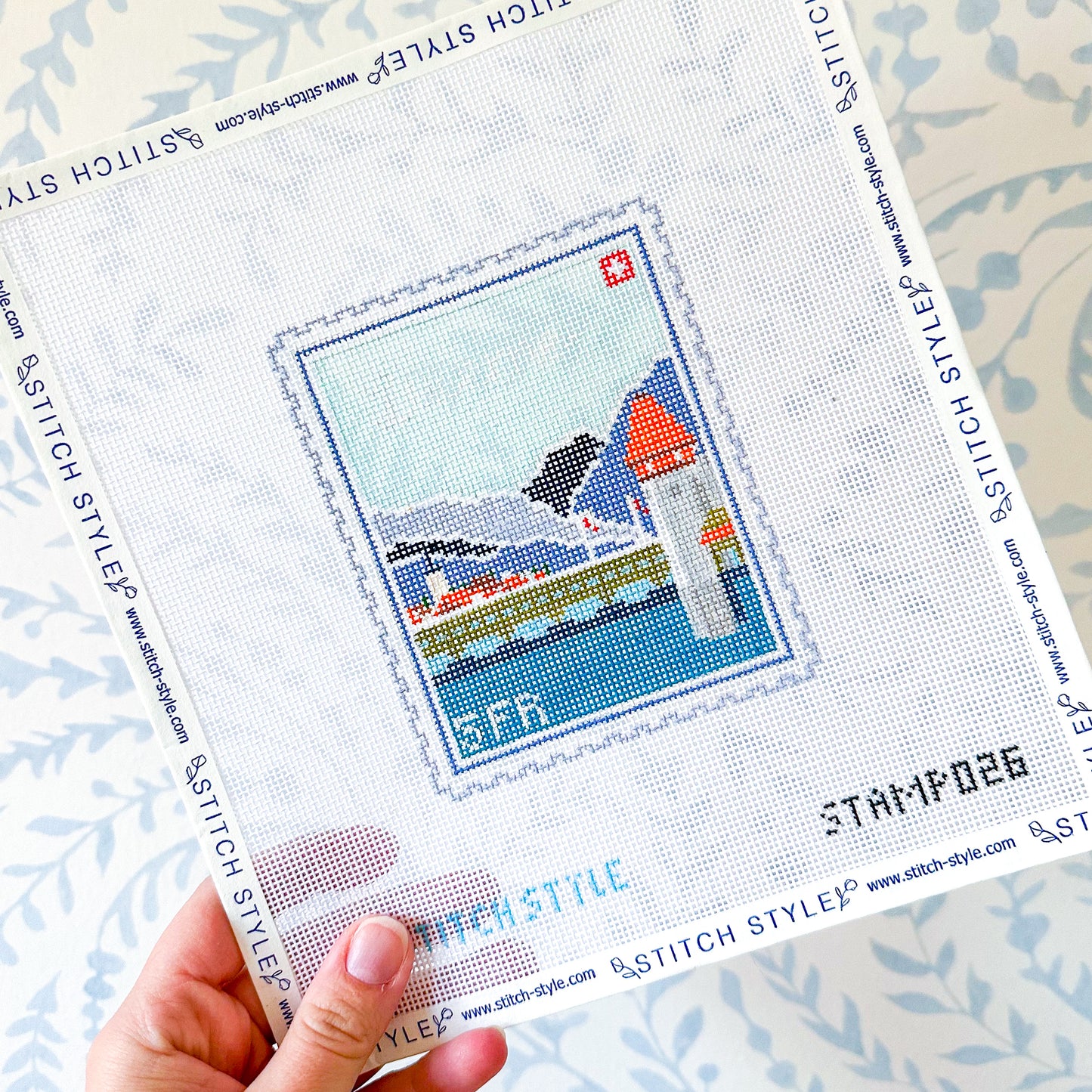 Lucerne 18 Mesh Travel Stamp Needlepoint Canvas