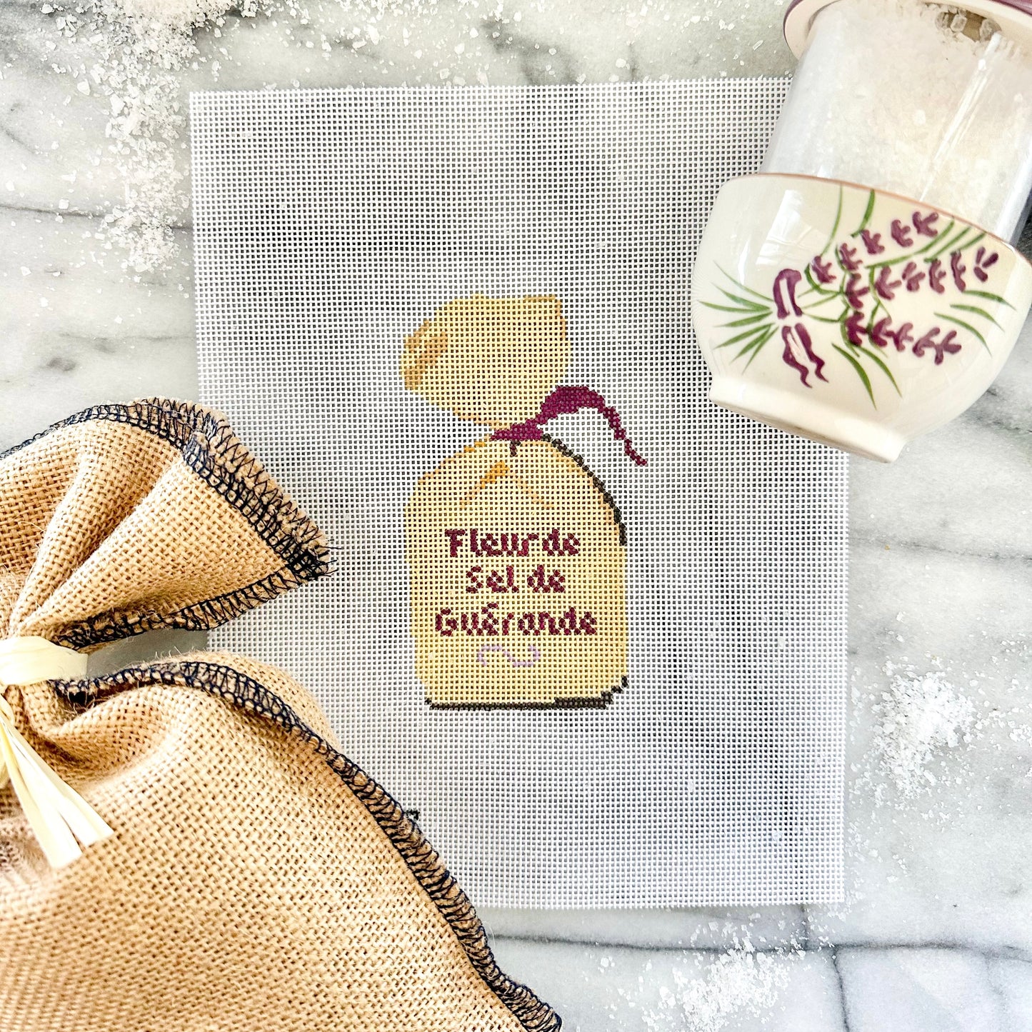 Fleur de Sel Needlepoint Canvas