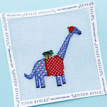 Load image into Gallery viewer, Christmas Dinosaur Needlepoint Canvases
