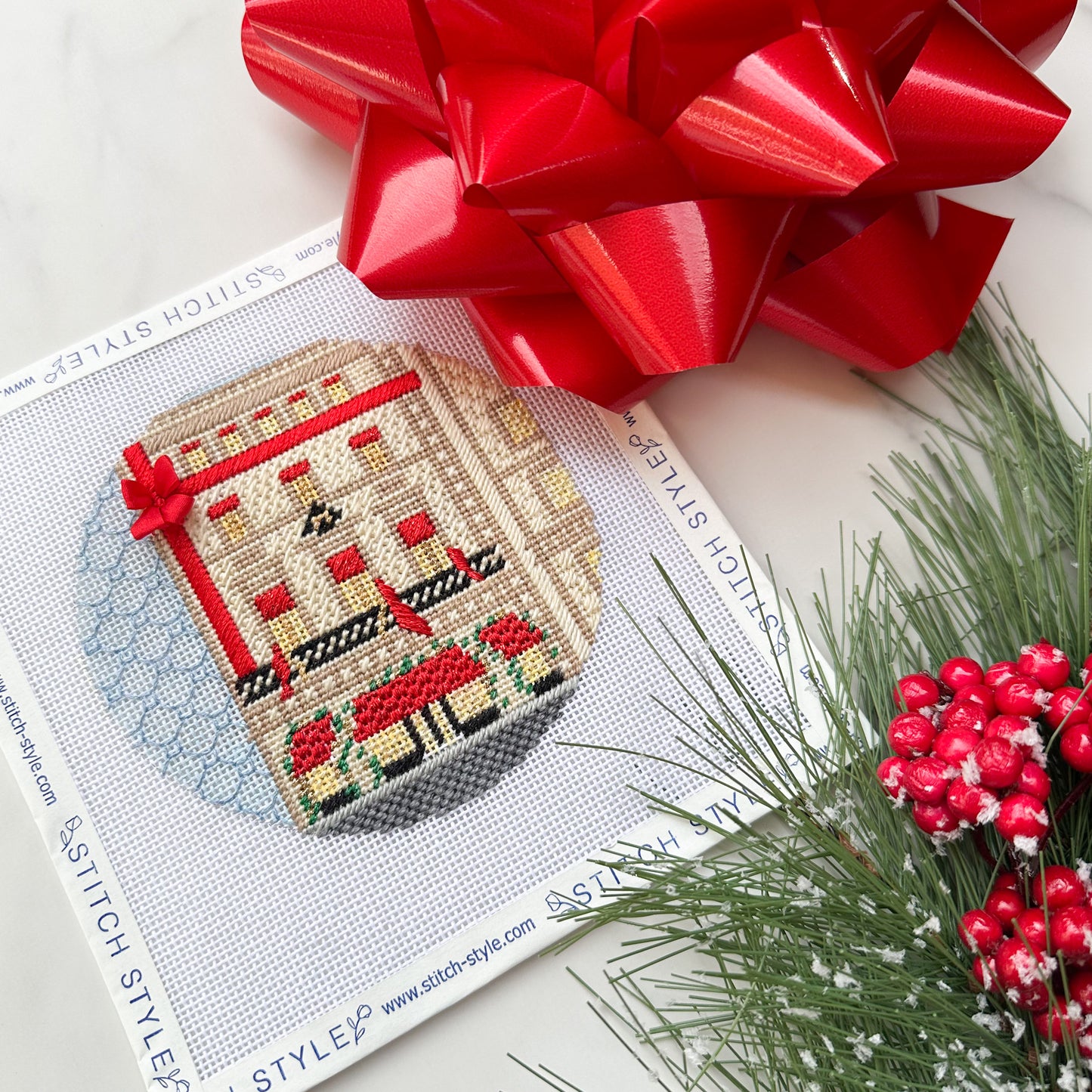 New York Cartier Store Needlepoint Canvas