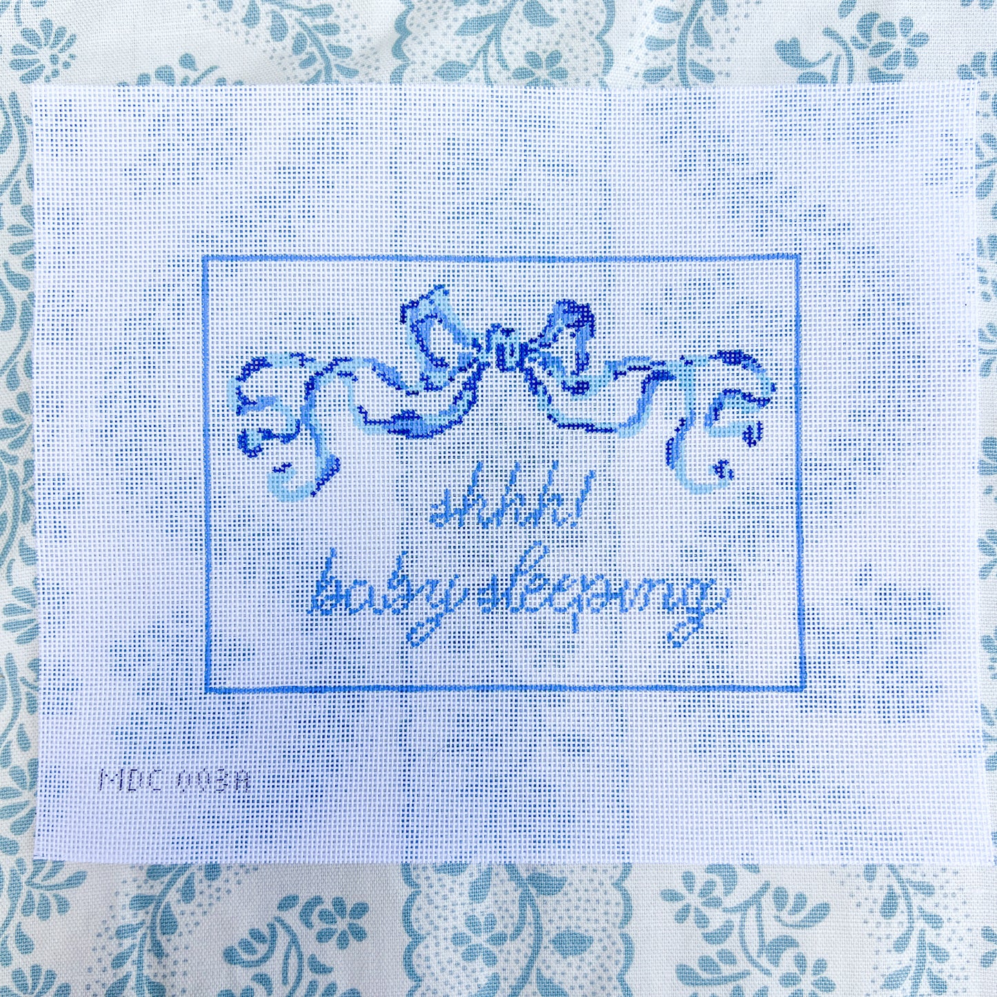 Shh! Baby Sleeping Needlepoint Canvas