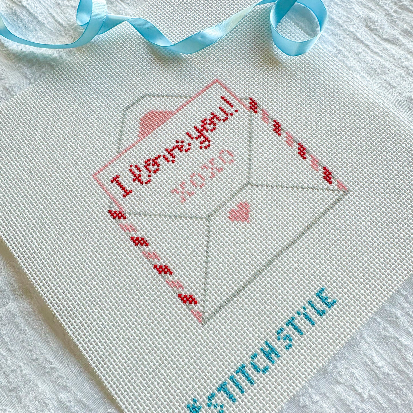 I love you Valentine Needlepoint Canvases