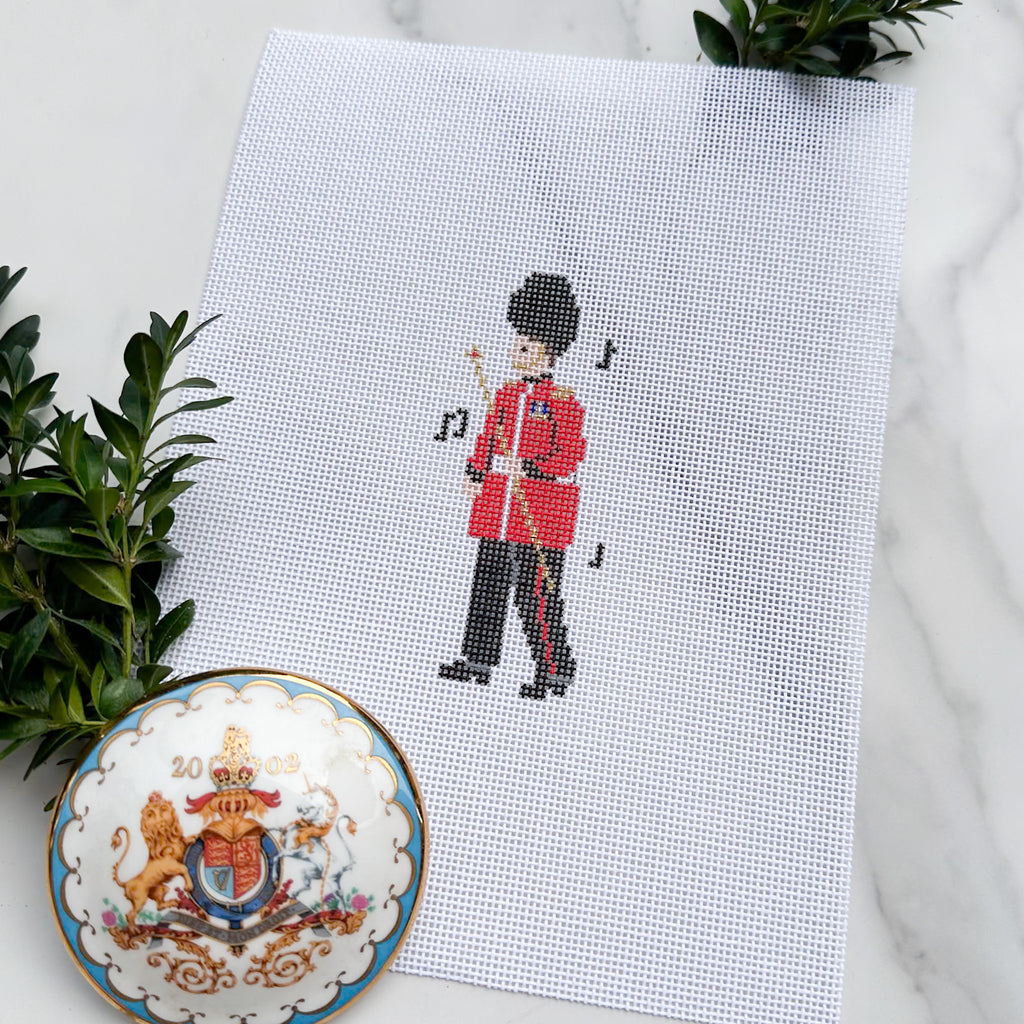 LUXURY NEEDLEPOINT FROM LONDON パーティション London Guard Needlepoint Canvas- Conductor – Stitch Style Needlepoint