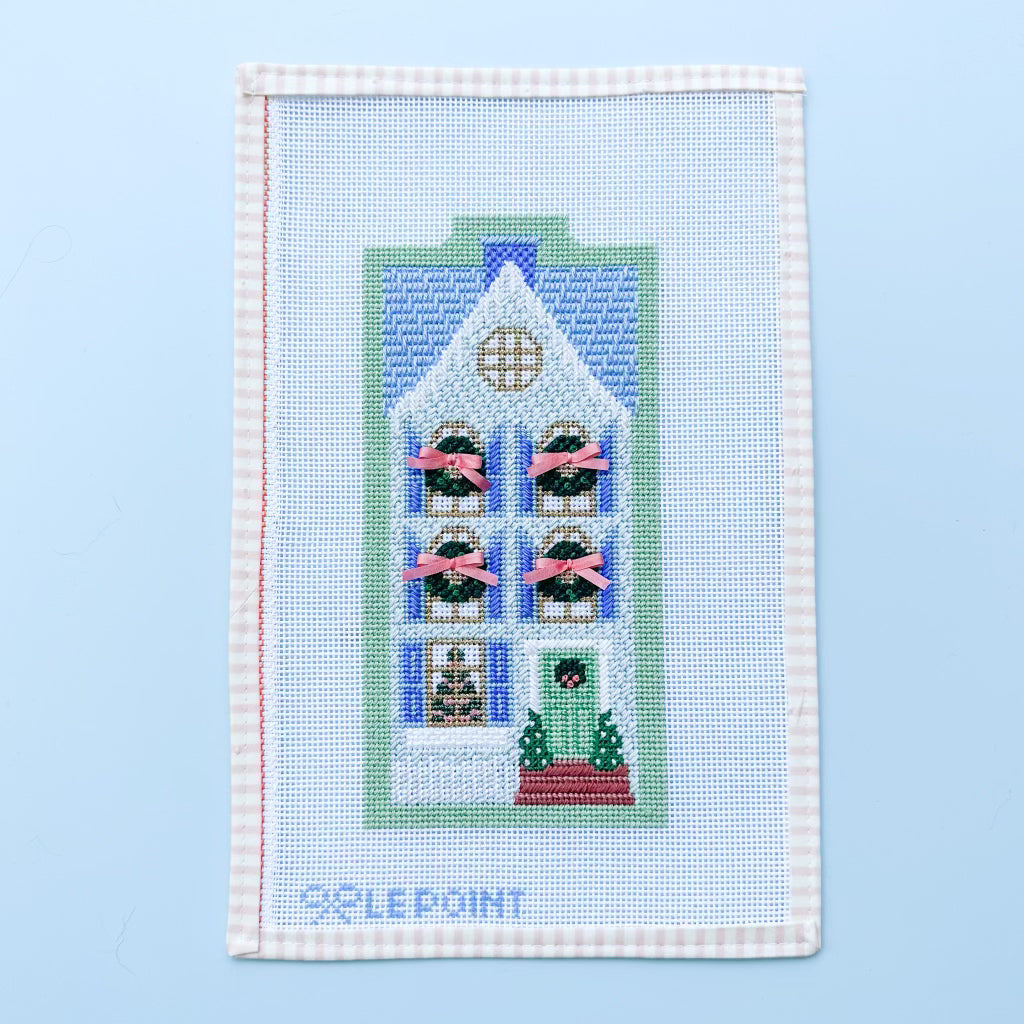 Stitch Guide for Le Point Studio Blue Row House