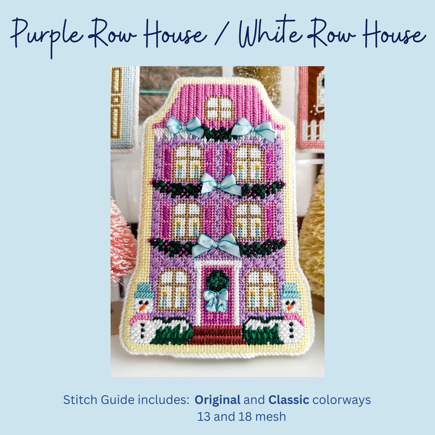 Stitch Guide for Le Point Studio Purple Row House