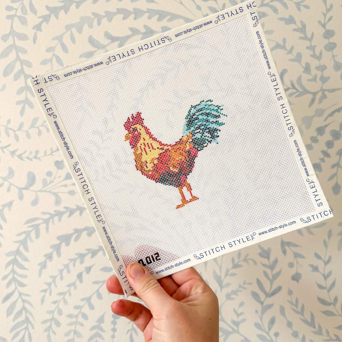 Rooster 18 Mesh Needlepoint Canvas