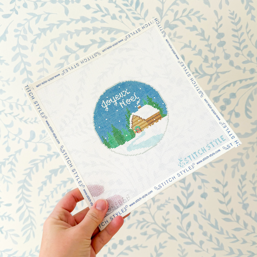 Joyeux Noel 18 Mesh Needlepoint Canvas