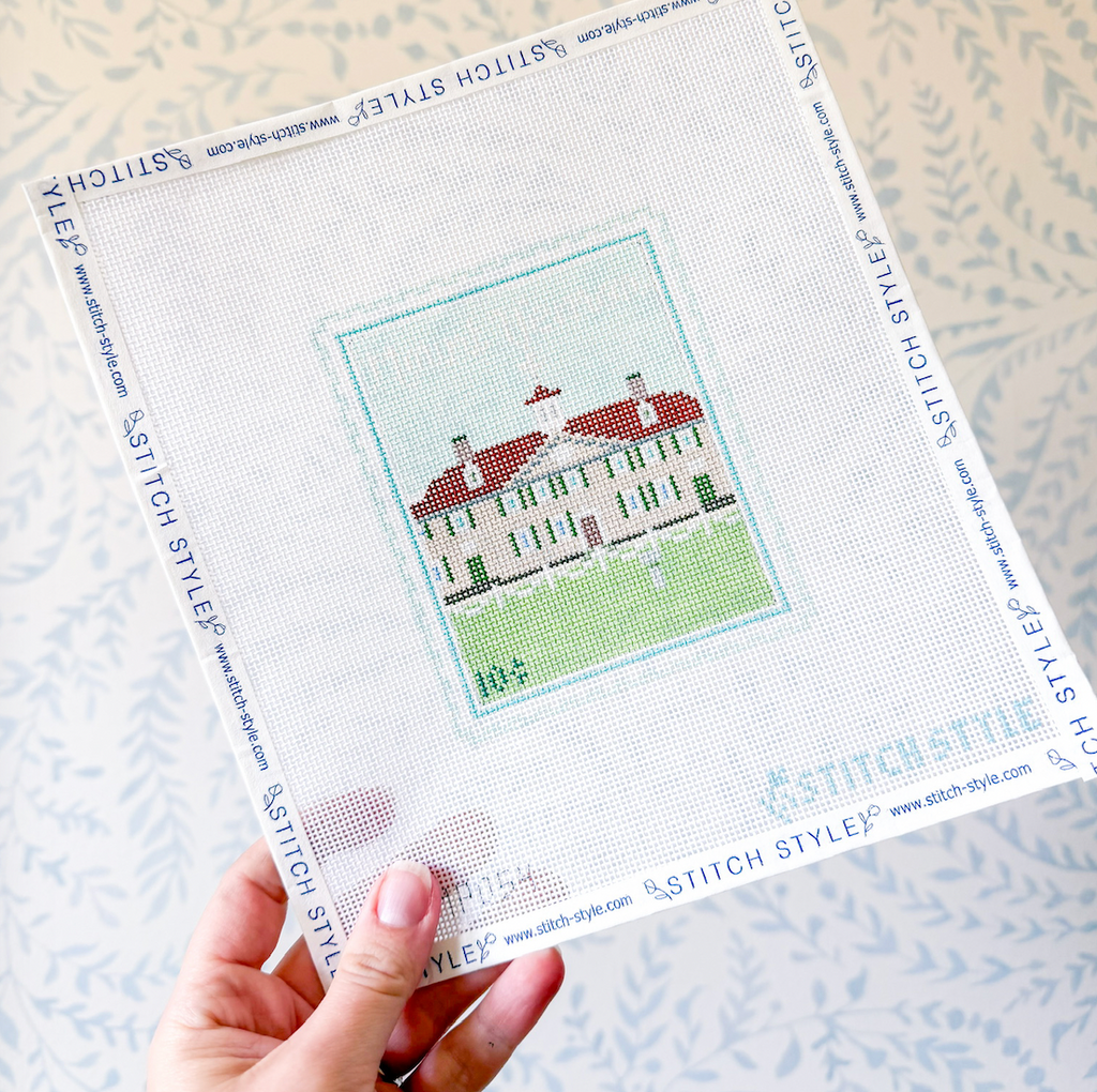 Mount Vernon 18 Mesh Travel Stamp Needlepoint Canvas – Stitch