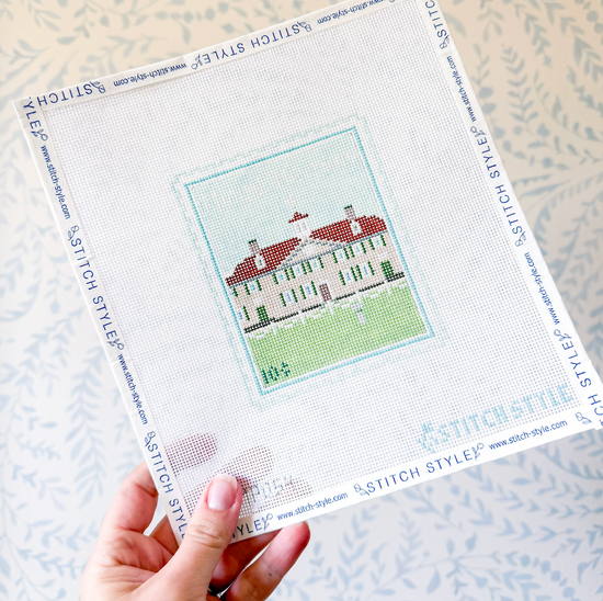 Mount Vernon 18 Mesh Travel Stamp Needlepoint Canvas – Stitch