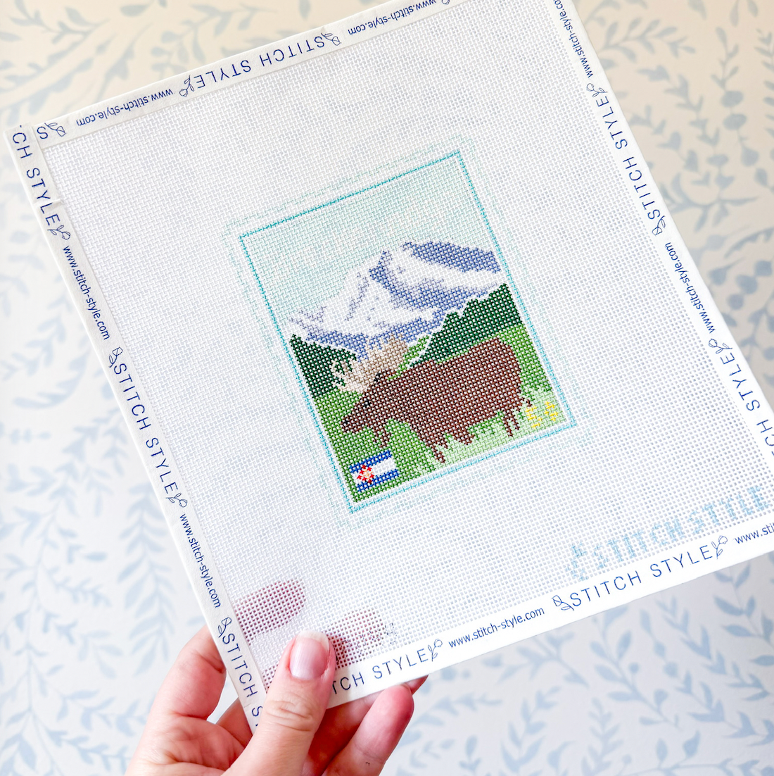 Breckenridge 18 Mesh Travel Stamp Needlepoint Canvas