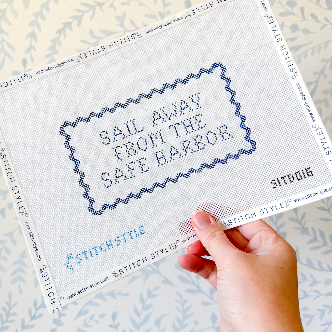 Sail away from the Safe Harbor 18 mesh Needlepoint Canvas