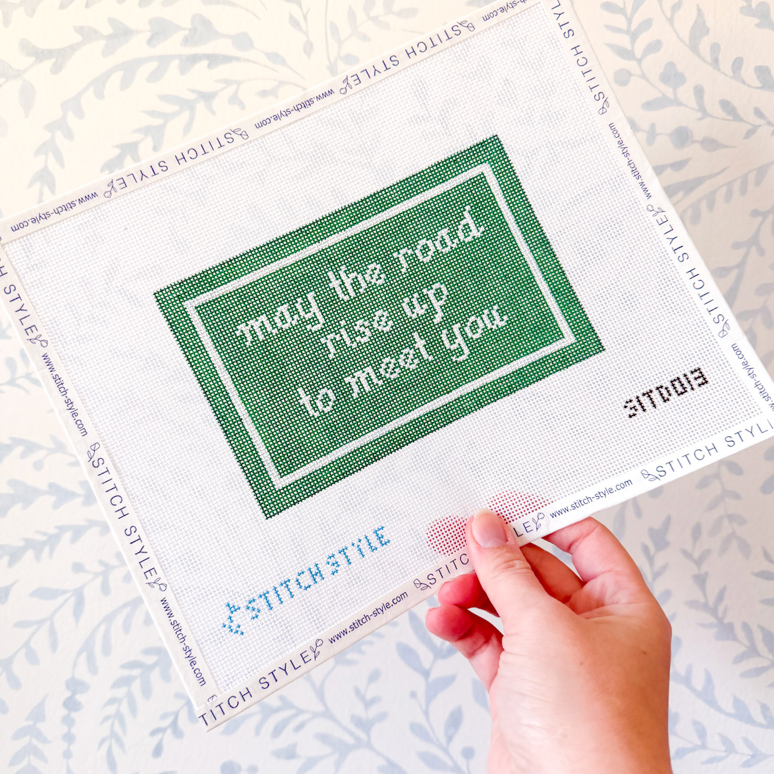 May the Road Rise Up to Meet You 18 mesh Needlepoint Canvas