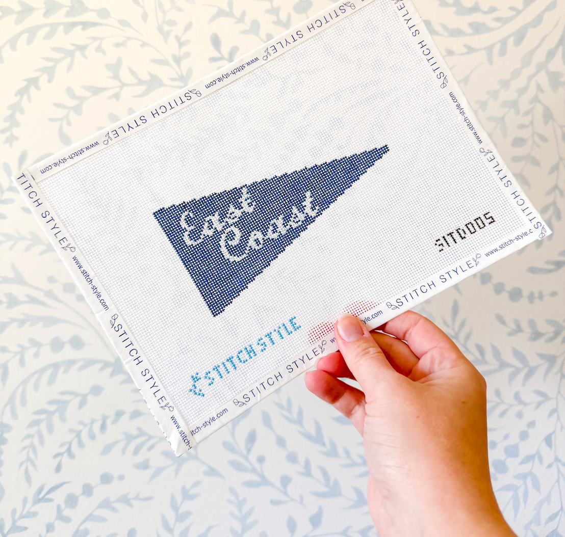 East Coast Pennant 18 mesh Needlepoint Canvas