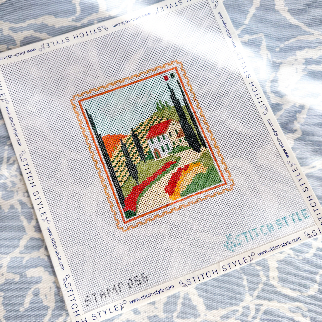 Tuscany 18 Mesh Travel Stamp Needlepoint Canvas