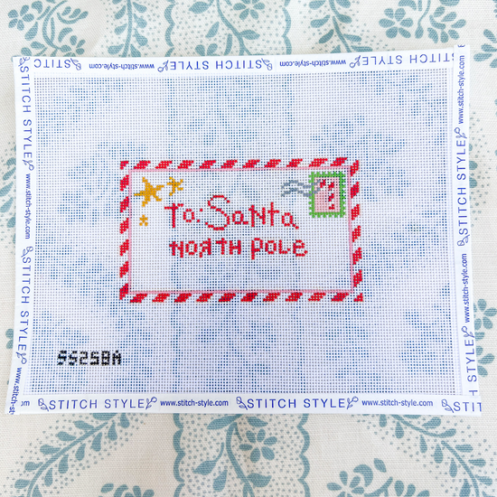 To Santa: North Pole Needlepoint Canvas