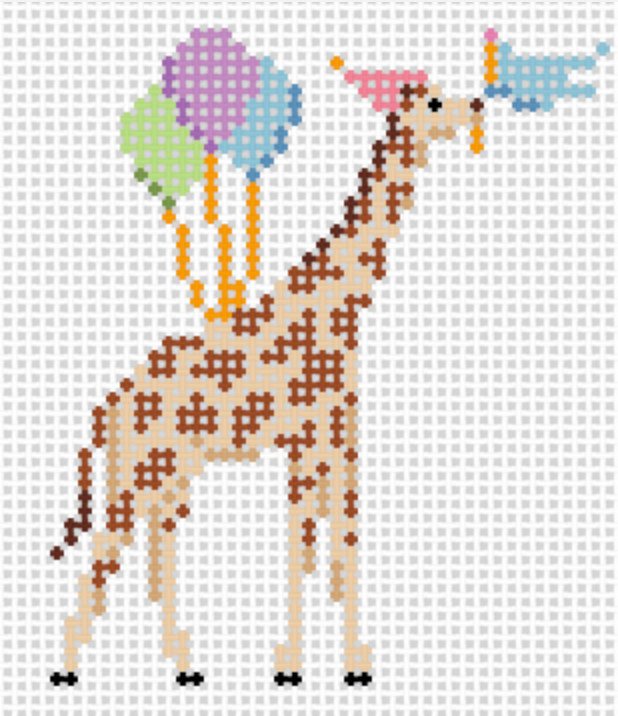 Party Animals 13 mesh Needlepoint Canvas