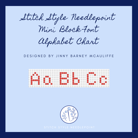 Stitch Style Mini Block Alphabet Chart