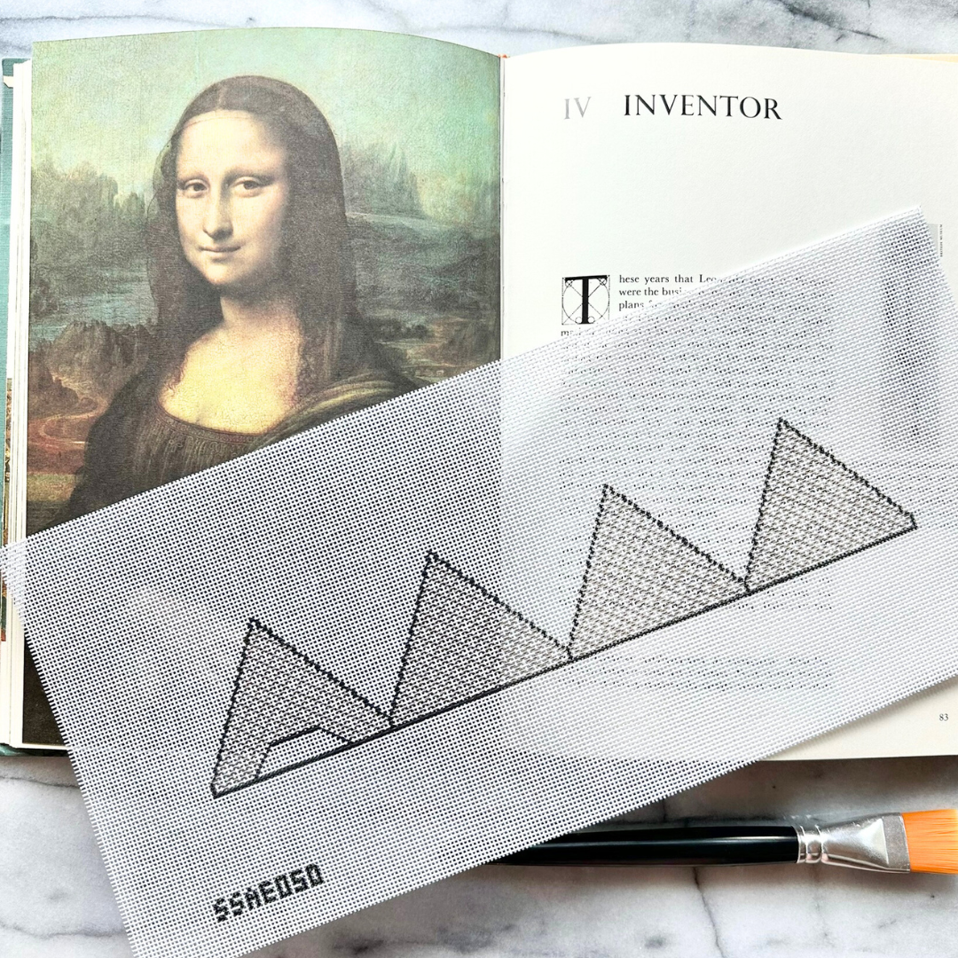 3D Louvre Needlepoint Canvas
