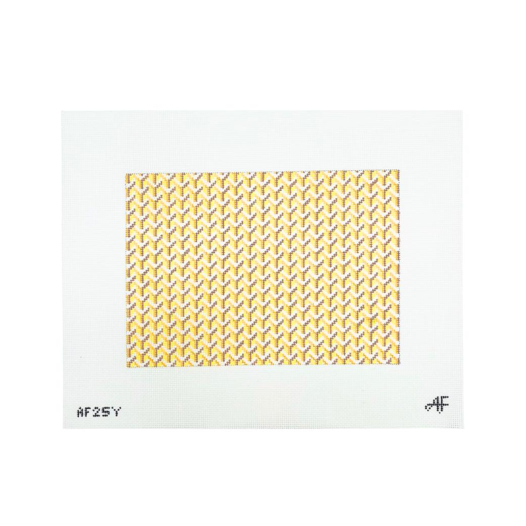 Allover Y Pattern Clutch 14 mesh Needlepoint Canvas