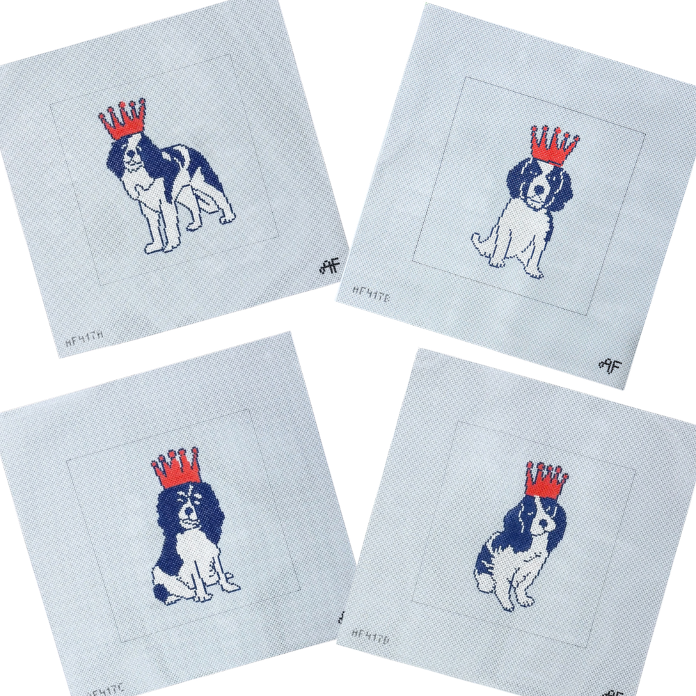 Cavalier King Charles 18 mesh Needlepoint Canvas
