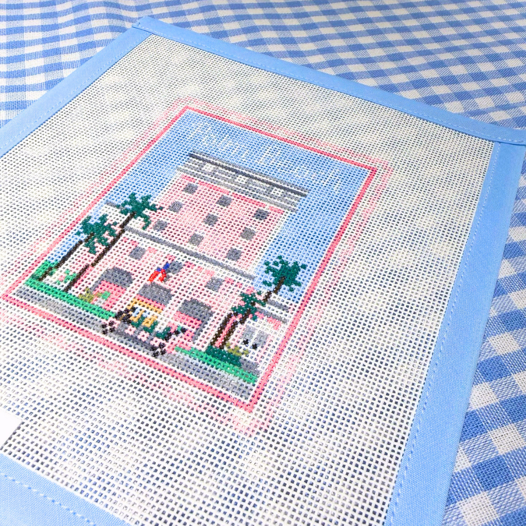Palm Beach 18 Mesh Travel Stamp Needlepoint Canvas