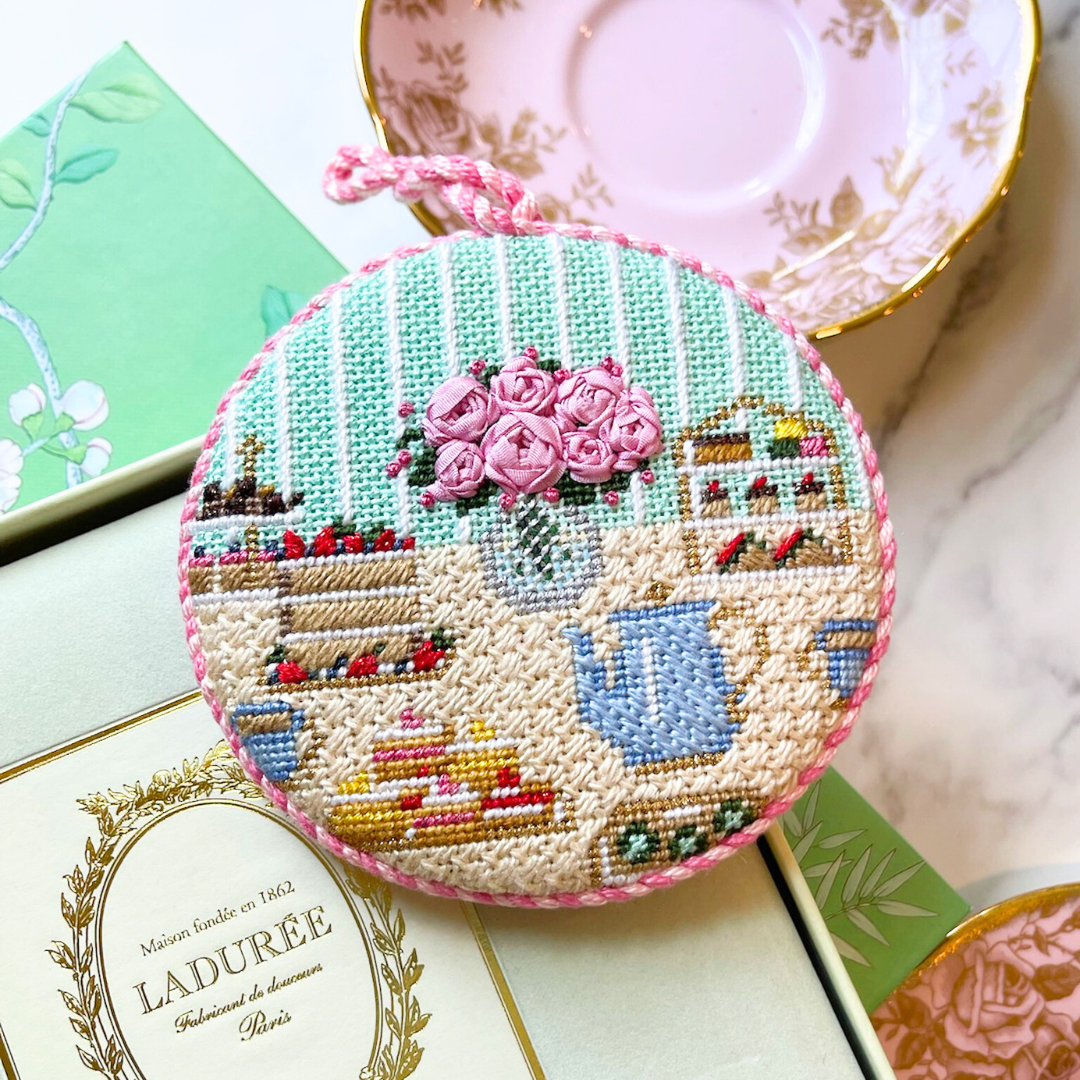 Tea for Two Needlepoint Canvas