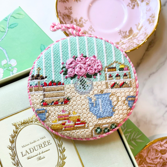 Tea for Two Needlepoint Canvas