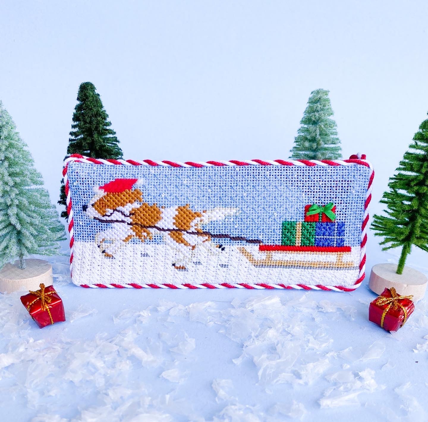 Santa's Little Helper Needlepoint Canvases