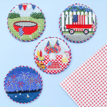 Load image into Gallery viewer, Patriotic Wagon Needlepoint Canvas
