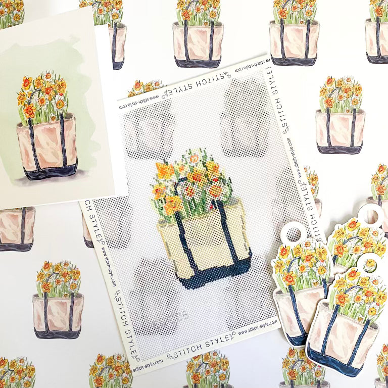 Emily Quigley: Daffodil Boat Tote