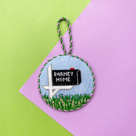 Mailbox Round Needlepoint Canvases