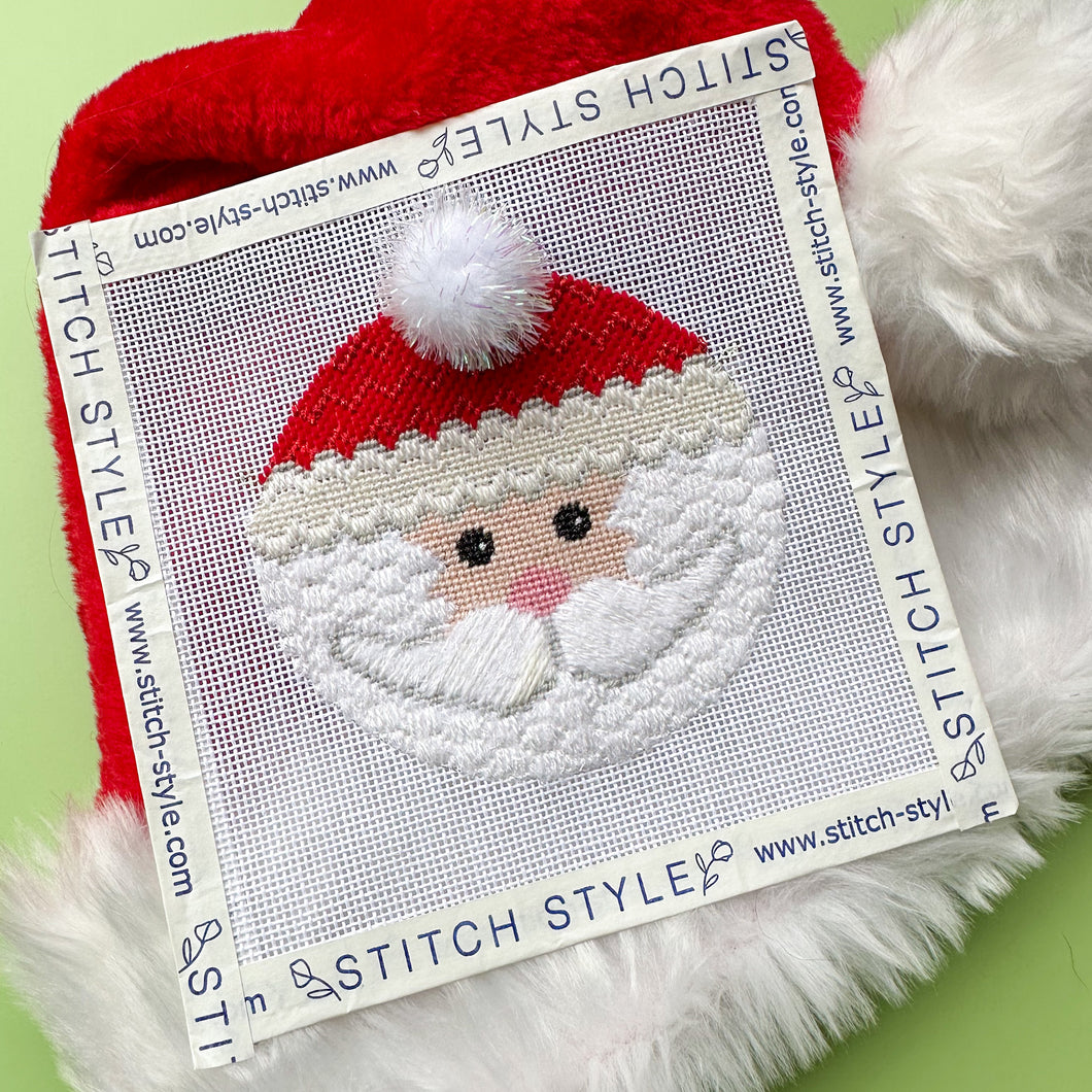 Santa Face Round