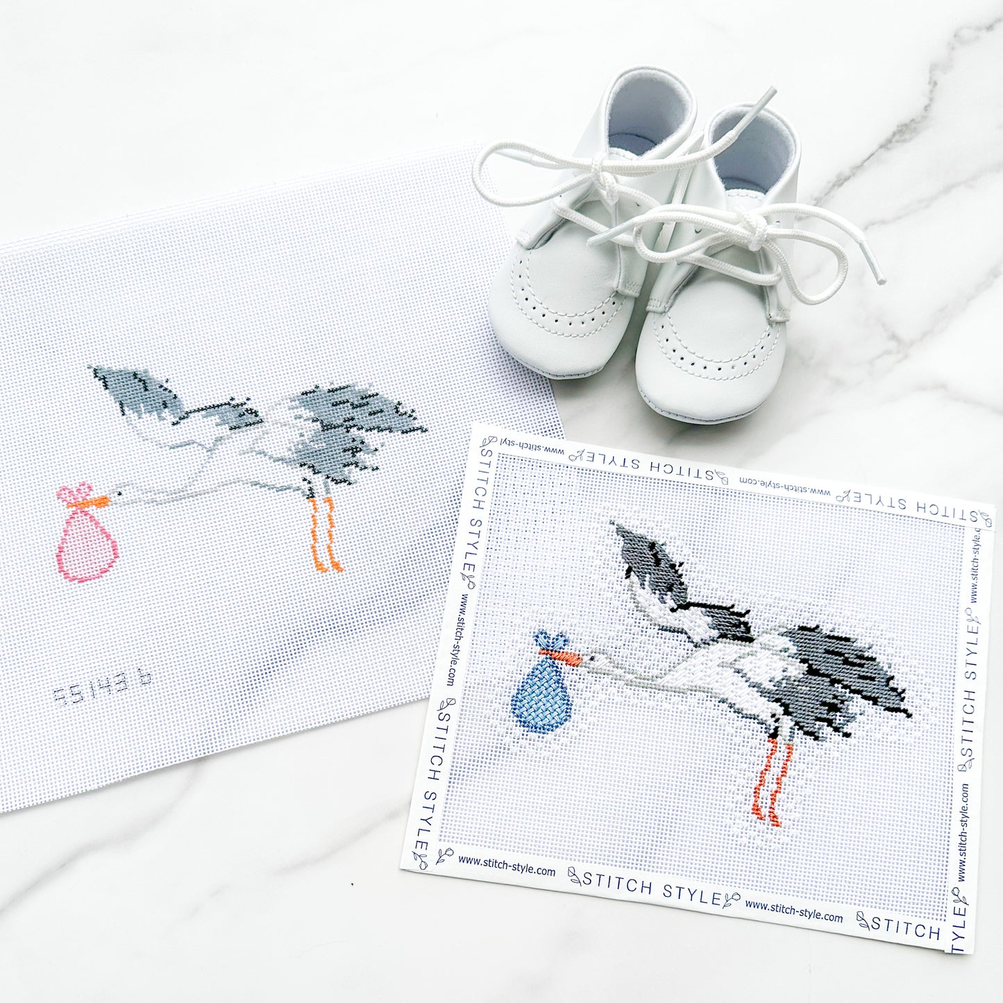 Stork Needlepoint Canvases