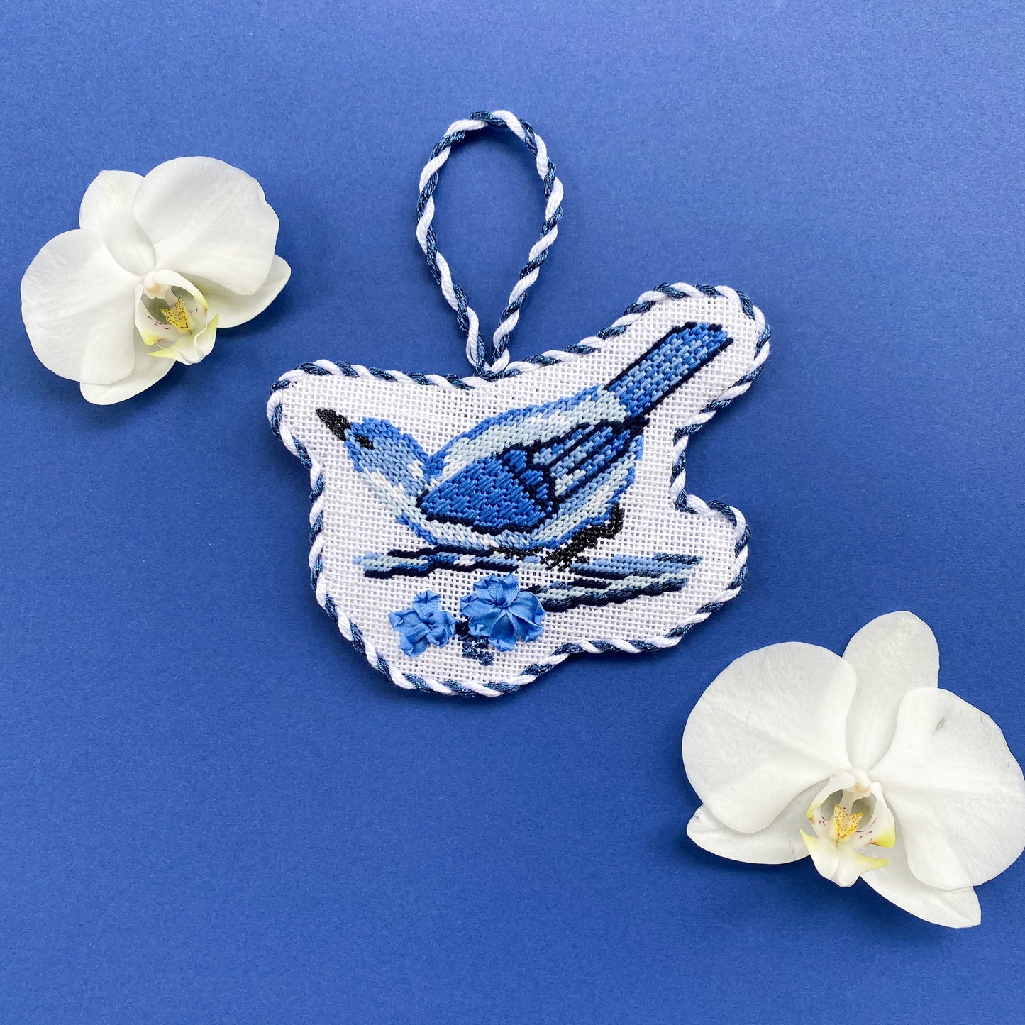 Chinoiserie Bird Needlepoint Canvas