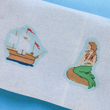 Load image into Gallery viewer, Fairy Tales and Fables: Little Mermaid and Ship Needlepoint Canvas
