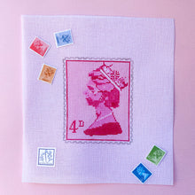 Load image into Gallery viewer, Queen Elizabeth Stamp Needlepoint Canvas
