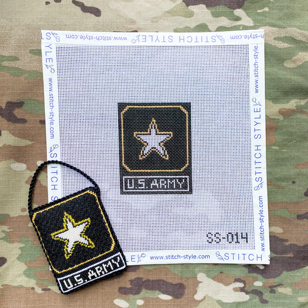 US Army Logo Needlepoint Canvas