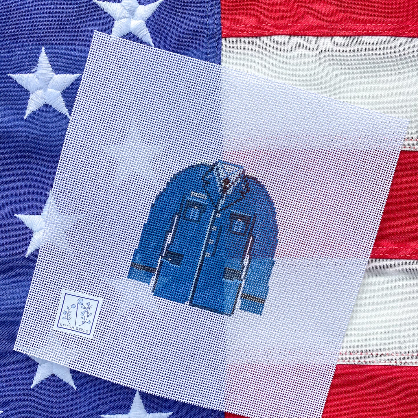 Air Force Dress Uniform Needlepoint Canvas