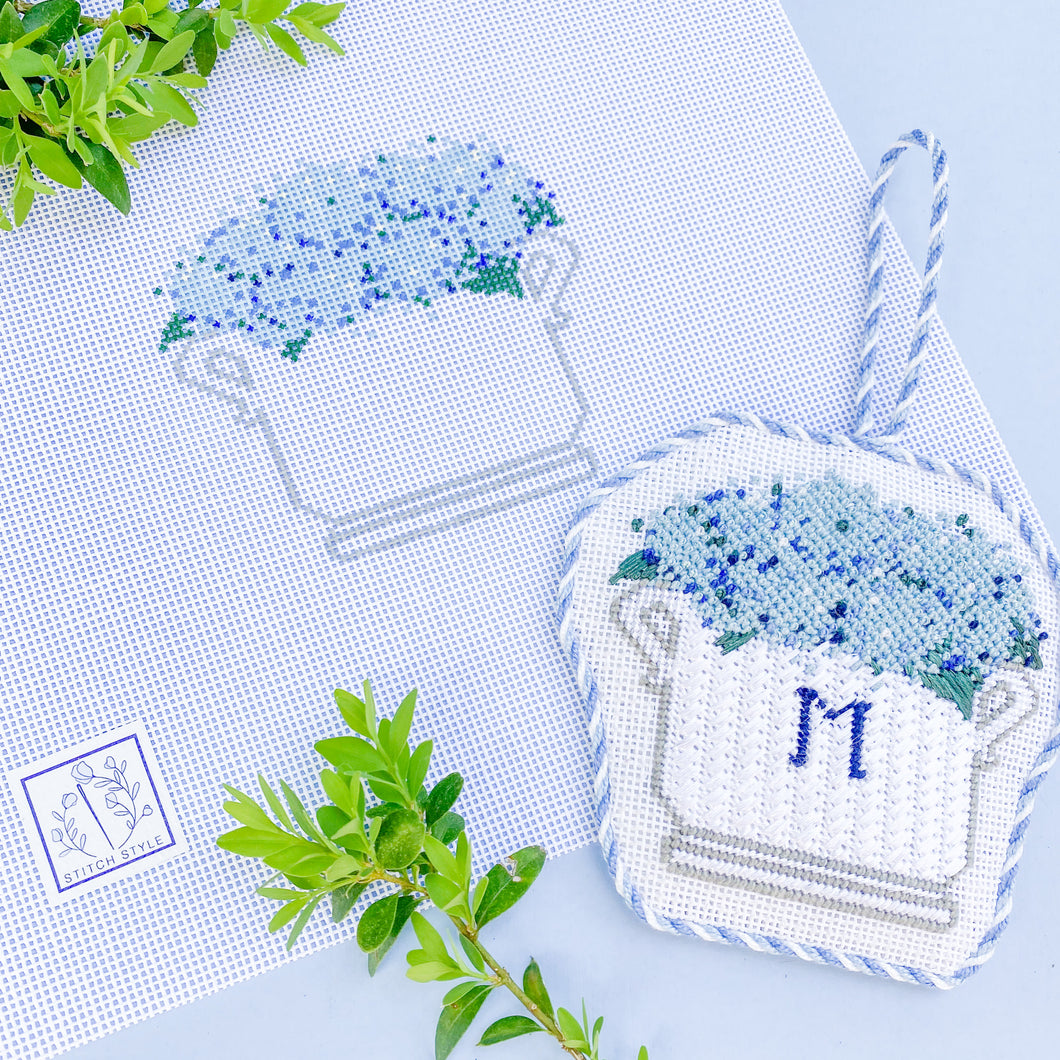 Blue Hydrangea Floral Arrangement