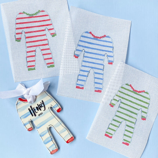 Christmas Pajama Needlepoint Canvases