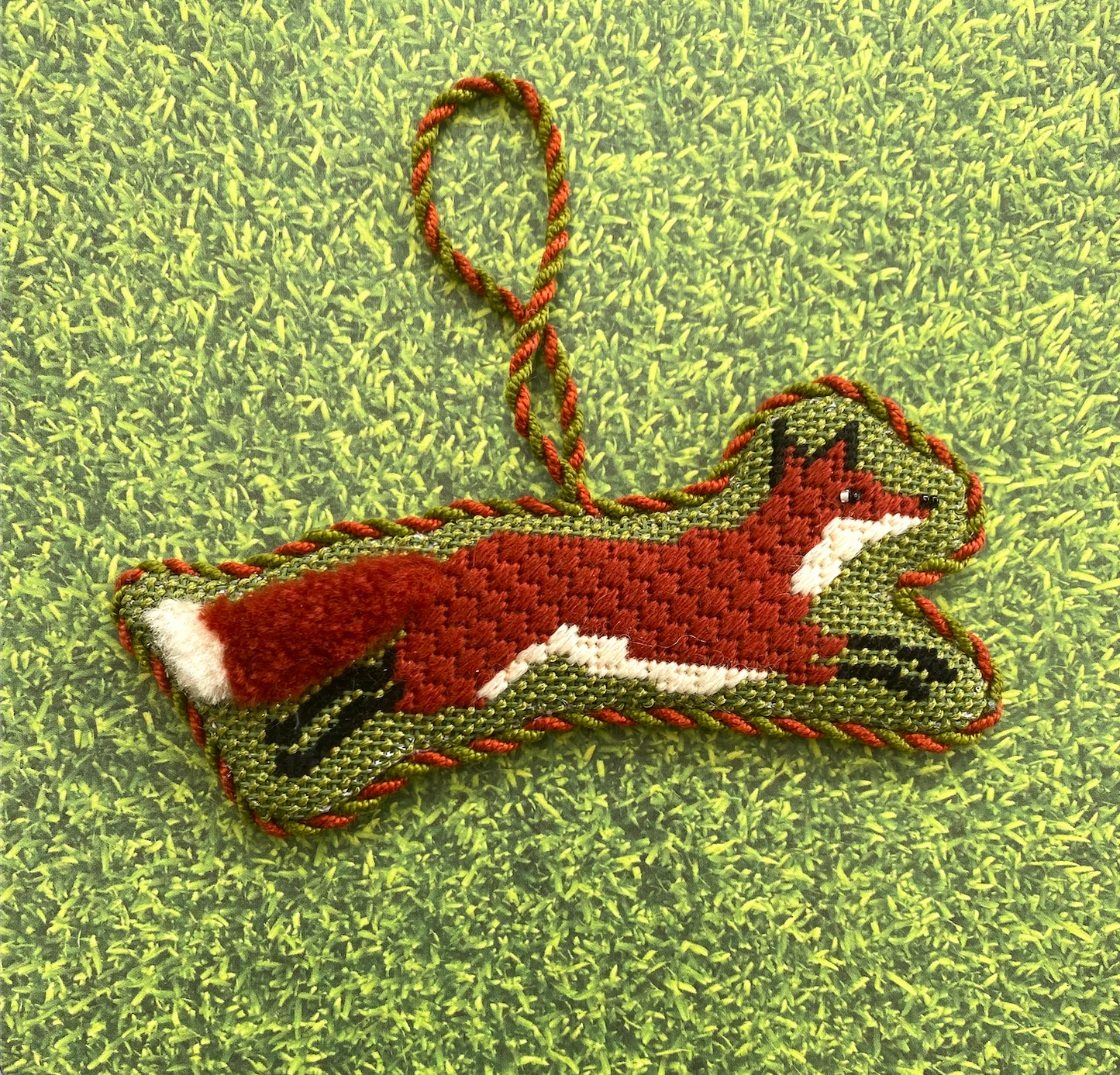 Stitch Guide for Pip and Roo Running Fox Canvas
