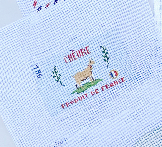 3D Goat's Cheese Needlepoint Canvas
